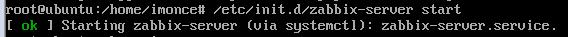 [OK]Starting zabbix_server (via systemctl):zabbix_server.service